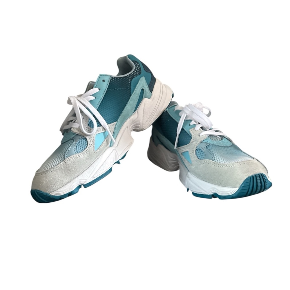 Adidas Blue Sneakers with Retro Design Size 6